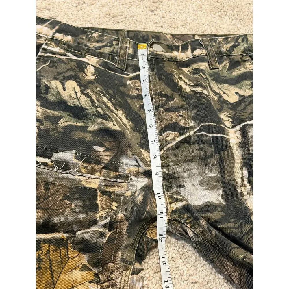 MNML Men’s Unisex Camo Cargo Pants Size 29 Y2K Baggy Utility Streetwear